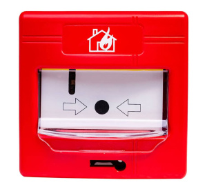 Global Fire Addressable Manual Call Point with Isolator & Cover (GFE-MCPE-AI)