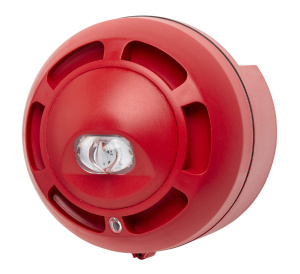 Fike NSF100 Conventional Sounder & White VAD - 32 Tones, Red (NSF100R-W-S)