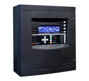 Global Fire OCTO+ 2 Loop Fire Control Panel (Black) (OCTO-2BLK)