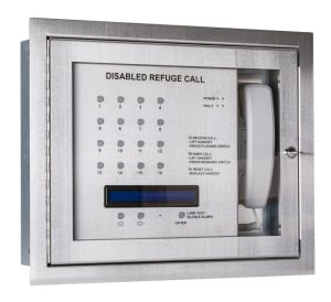 Cameo Orbital RS16 16-Line Disabled Refuge/Toilet Alarm System c/w Batteries, Flush Mount - Loop Wired (ORB/L/RS16/OLED/F)