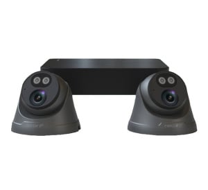 ESP Rekor IP PoE 2MP 4-Channel 2 Dome Camera Kit 1TB Grey (RC24KD2G)