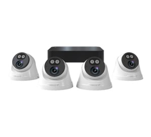 ESP Rekor IP PoE 2MP 4-Channel 4 Dome Camera Kit 1TB White (RC24KD4W)