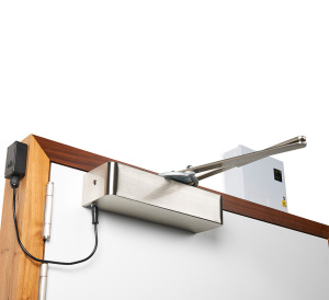 Rutland Responder 24 EN2-4 Scissor Arm Electromagnetic Door Closer - Antique Brass