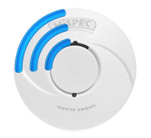 Hispec RF PRO 10 Year Longlife Battery Radio-Interlink Optical Smoke Alarm (HSA/BP/RF10-PRO)