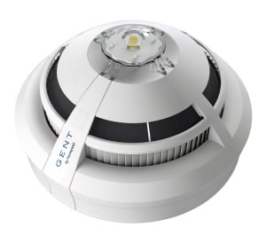 GENT S-Quad Addressable Dual Optical Heat Multisensor with Voice Sounder & High Power White VAD (S4-711-V-VAD-HPW)