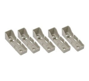 GENT S4-34491 Pack of 5 DIN Rail Brackets for LV Interfaces