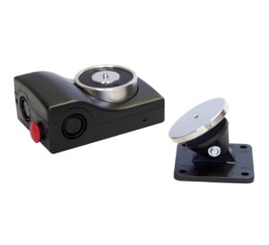 Eaton Thermoplastic Electromagnetic Door Holder, 50kg, 24V, Black, Release Button (13050-CSA)