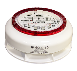 EMS FireCell Wireless Combined Sounder Visual Indicator Detector Base (FCX-191-200)