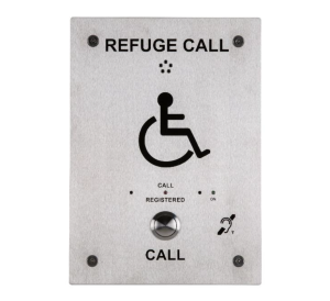 Kentec Safe-Point Type B Disabled Refuge Outstation, Stainless Steel Front Panel, Induction Loop (K41300NST)