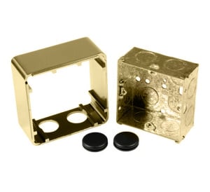 Geofire Surface Mounting Kit for Decorative Door Holders (Brass) (2-34-0424-E091)
