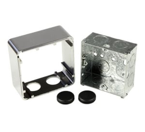 Geofire Surface Mounting Kit for Decorative Door Holders (Polished Chrome) (2-34-0424-C097)