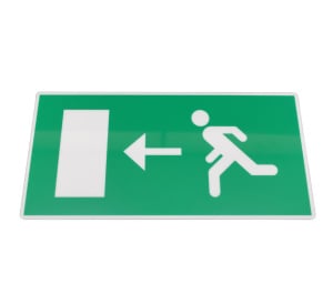 BLE Exit Legend for Thorncliffe Exit Box - Arrow Left/Right (EL-131305-LR)