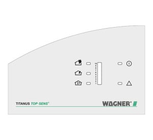 WAGNER TITANUS Top·Sens® Front Film Sheet for 1 Detector (3 Alarm + Bar Graph) (AD-10-1205)