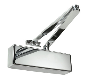 Rutland TS.3204 Fixed Power EN3 Overhead Door Closer - Polished Nickel Plate (TS.3204.SLFB.PNPPNP)
