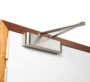 Rutland TS.5204 Variable Power EN2-4 Overhead Door Closer - Satin Nickel Plate (TS.5204BC.SRFB.SNPSNP)