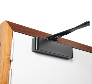 Rutland TS.5204 Variable Power EN2-4 Overhead Door Closer - Black (TS.5204BC.SRFB.RAL9011BK)