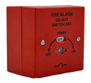 Vimpex Secure Mains Isolator Switch, Red, Flush, 8A (VMIS2F-R)