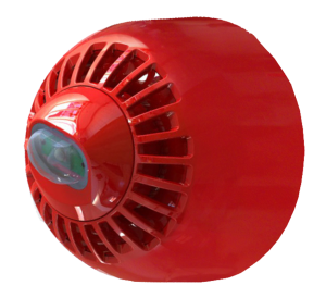 EMS FireCell Red Wall Mounted Sounder VAD (Head Only) (FC-315-WA2)