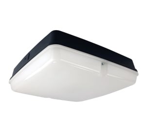 BLE WHIRLOW 14W IP65 Square Emergency Amenity Light - Black Base (EL-120901-BL-M3)