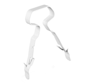 LINIAN Twin and Earth Clips 1.5mm, White (Pack of 100) (1LTEW001.5)