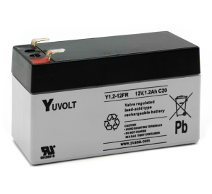 Yuasa Y1.2-12FR Yuvolt 12v 1.2Ah SLA Battery - Flm Retardant