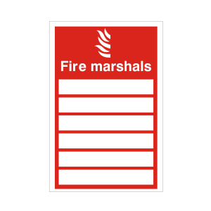 Fire Marshals Sign