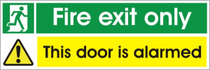 Fire Exit Only - This Door Is Alarmed