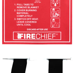 Firechief 1m x 1m White Rigid Case Fire Blanket (BPW1/K40)