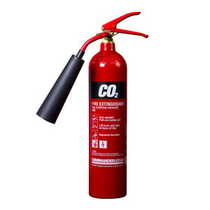 CommanderEDGE Aluminium 2kg CO2 Fire Extinguisher