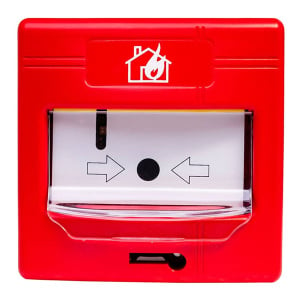 Global Fire Conventional Manual Call Point w/ Cover - Red