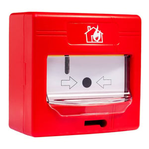 Global Fire Conventional Manual Call Point w/ Cover - Red