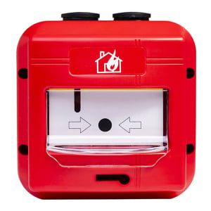 Global Fire Conventional IP67 Manual Call Point w/ Cover - Red