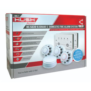 C-TEC Hush ActiV Grade C Domestic Fire Alarm Kit (HAK/1)