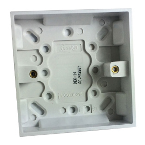 C-TEC 25mm Surface Mount UK Single Gang Back Box (NCP-9)