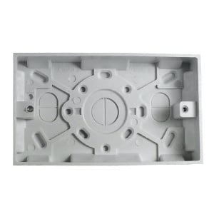 C-TEC 25mm Surface Mount UK Double Gang Back Box (NCP-11)