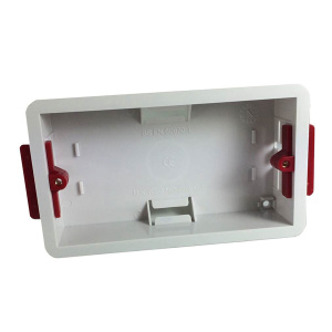 C-TEC 32mm Flush Mount UK Double Gang Back Box (NCP-10)