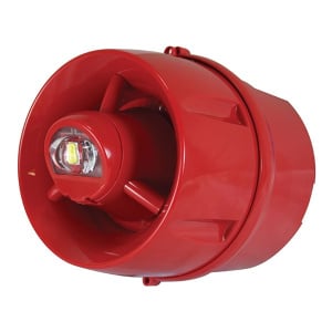 C-TEC Hi-Output Wall VAD c/w 103dB Sounder - Deep - Red (XP95/Discovery Compatible) (BF433A/CX/DR)
