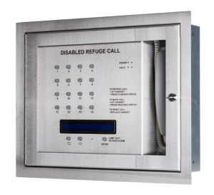 Kentec Safe-Point 16-Way Disabled Refuge Control Panel - Loop Wired - Flush Mounting (K41216FST)