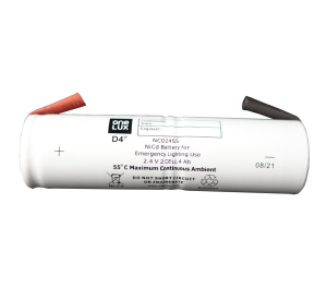 BLE 2 Cell Battery Pack - In Line - Nickel Cadmium - 2.4V 4.0Ah - High Temp - with Flying Leads (EL-193301)