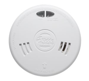 Kidde Slick 2SFWR Mains Powered Optical Smoke Alarm with Rechargeable Back-Up Battery