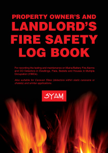 Landlord’s Fire Safety Log Book