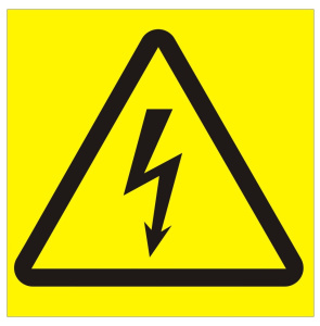 Yellow Rigid PVC Electrical Danger Sign Available In Various Sizes