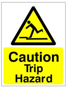 Caution Trip Hazard Sign - Various Sizes Available 
