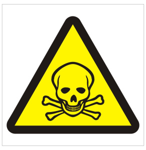 Toxic Logo Sign - 150mm Wide x 150mm High