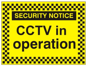 CCTV In Operation Sign - 400mm Wide x 300mm High