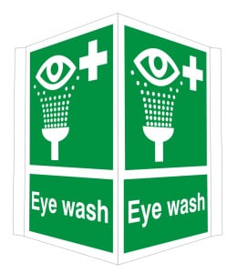 Projecting Eye Wash Sign 400mm x 300mm 
