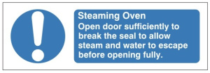 Steaming Oven Sign - 300x100mm