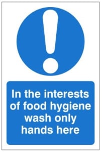 Wash Only Hands Here Sign - 200x300mm