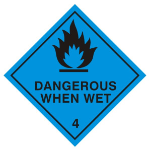 Dangerous When Wet 4 Sign - Various Sizes Available