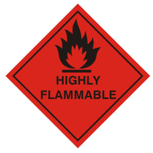 Highly Flammable Sign - Various Sizes Available